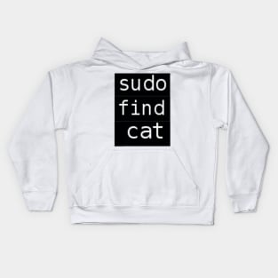 Sudo find cat Kids Hoodie